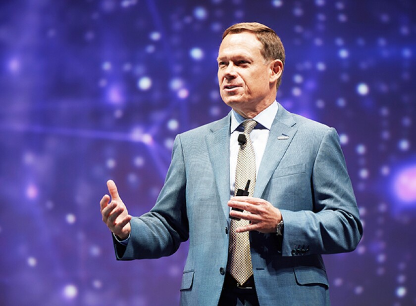AICPA chair Eric Hansen addresses the 2018 Engage event