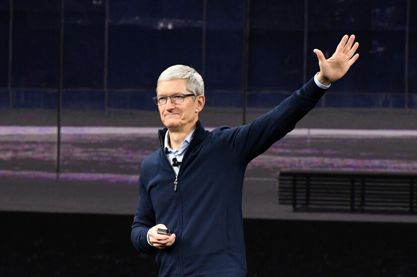Tim Cook, chief executive officer of Apple Inc.